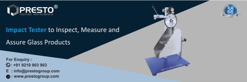 Impact tester to inspect, measure and assure glass products